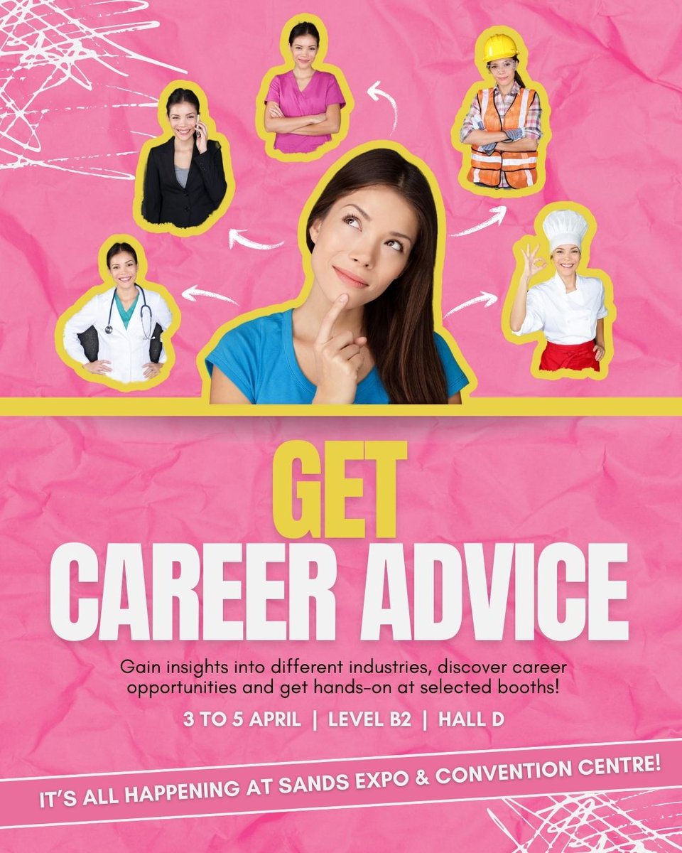Join us at Sands Expo &amp; Convention Centre, 3 to 5 April! 
⭐Watch >260 youths compete in 26 skill areas
⭐Try out a skill yourself
⭐Attend free workshops (5 April only), and even
⭐Get career guidance!

See you there! 

To sign up for workshops, visit for.edu.sg/wss2025-worksh… >>