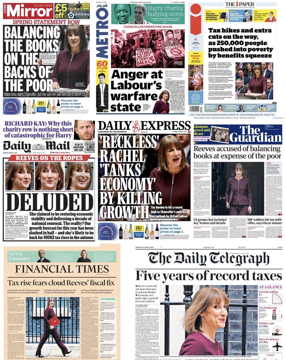 Inflation is up.
Growth is halved.
Unemployment expected to rise for the next 3 years. 

This is Labour in Government, they were ready for an election, but not ready to govern a nation.