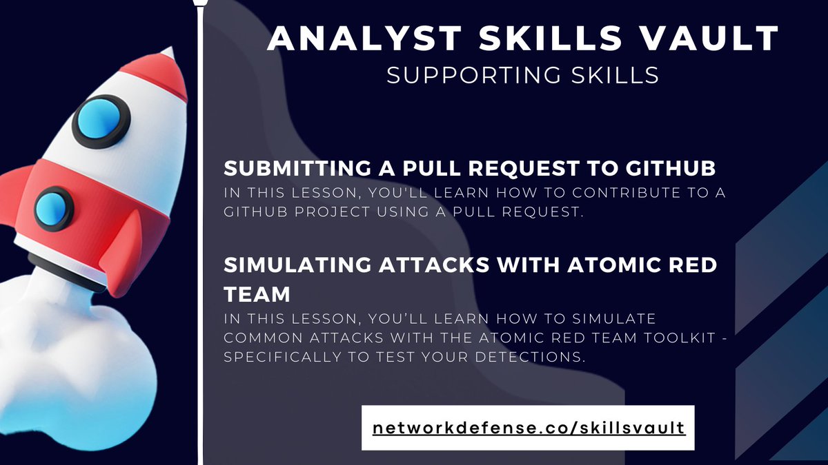 Looking to level up? Our Analyst Skills Vault is full of valuable lessons that we add to monthly! Built for analysts by analysts. networkdefense.co/skillsvault/