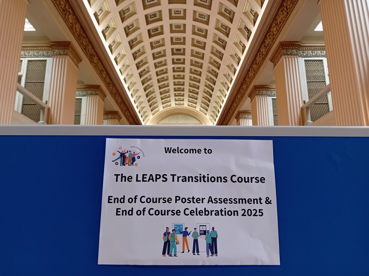 LEAPS1996's tweet photo. Setting up for this afternoon's LEAPS Transitions Course End of Course Poster Assessment &amp; End of Course Celebration 2025... 🎉 Looking forward to welcoming everyone soon! 😊 

#leaps1996 #leapstransitionscourse #universityprep https://t.co/P1Lt4J2skG