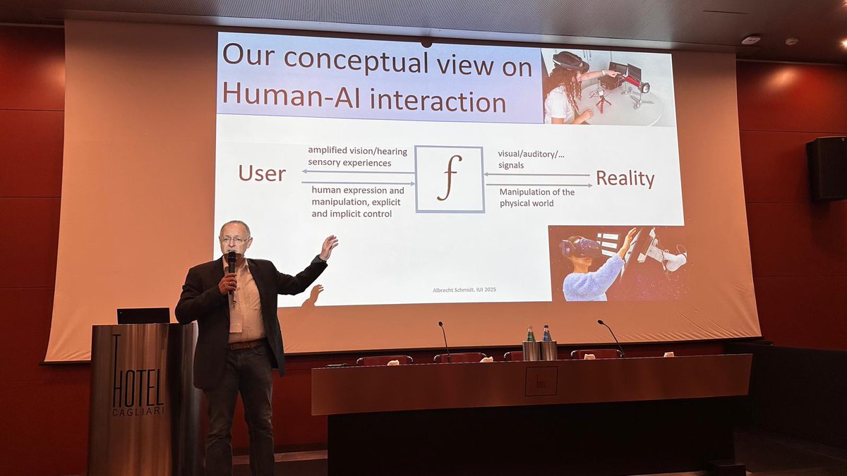 albrechtschmidt's tweet image. I enjoy #IUI2025 a lot - so many insightful discussions after my keynote on "Reality Design" and an inspiring program. I enjoyed the morning runs before the conference in Cagliari (sunrise was at 6:30 - well aligned with a conference start at 9). @mimuc
uni.ubicomp.net/talks/RealityD…