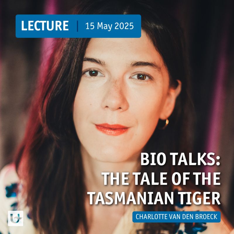 What does it mean to lose a species? How do memory, science, and  imagination relate to what disappears? In this lecture, Charlotte Van  den Broeck takes us on a fascinating journey following the traces of the  extinct Tasmanian tiger. Register here: uantwerpen.be/en/departments…