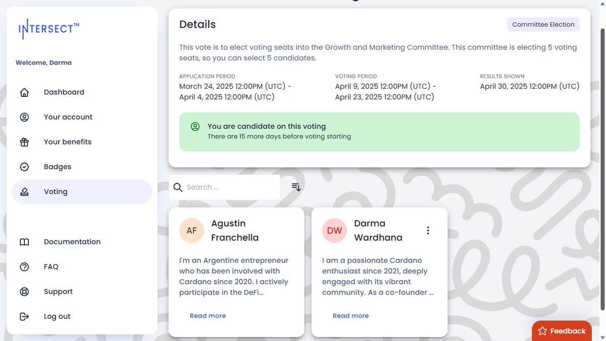 Hey everyone, I’m super pumped to announce I’ve applied to join Cardano’s Constitutional Committee as part of the Growth &amp; Marketing! #Cardano’s been my passion since 2021.

I’d love to help shape its future. If you’re as hooked on Cardano as I am and want to make a difference,