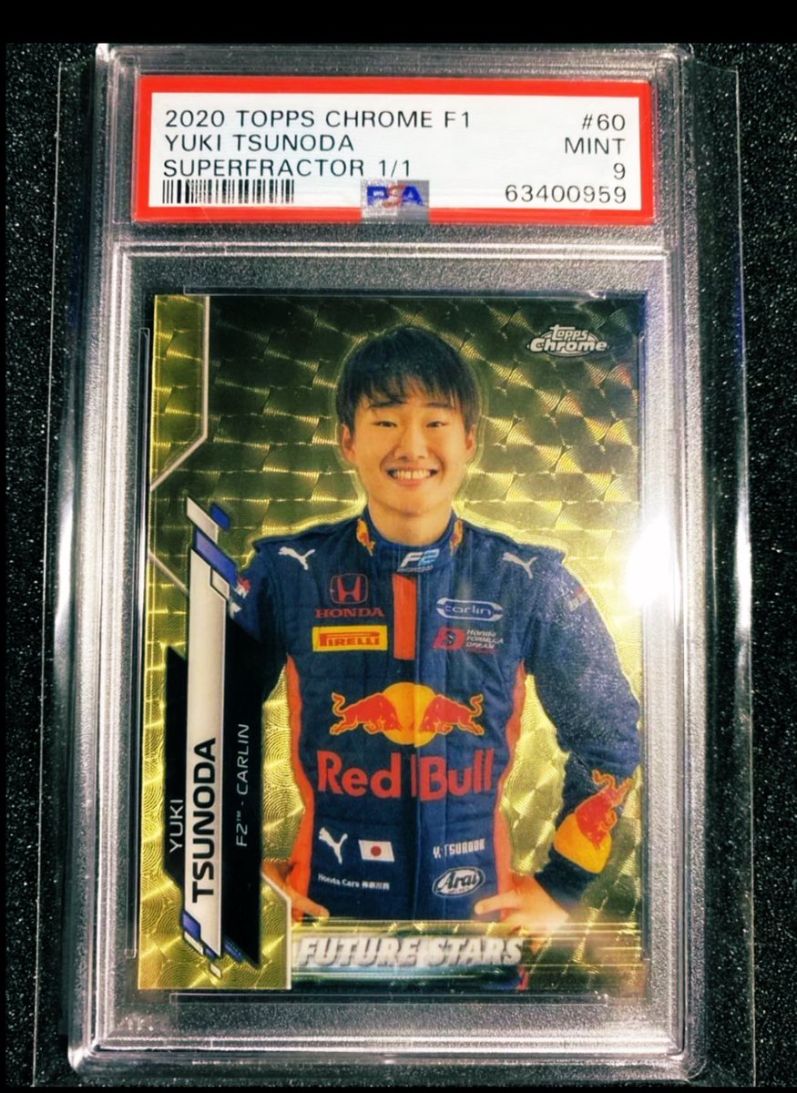 2020 Topps Chrome F1 #YukiTsunoda SuperRefractor 1/1