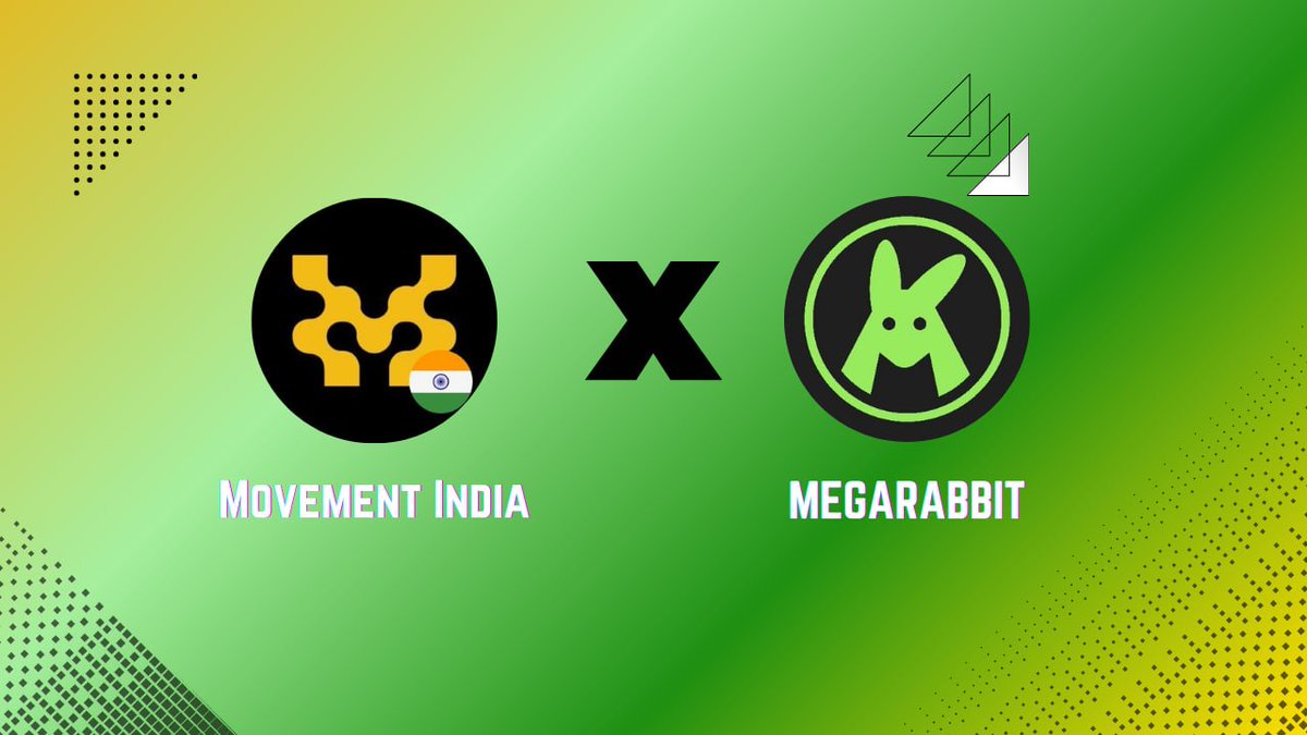🚨 GIVEAWAY ALERT 🚨

We’ve partnered with MegaRabbit to give away 5 exclusive whitelist spots for their upcoming NFT Mint ! 🐰✨

🔥 How to Enter for a chance to win 1 of 5 WL spots:

1. Follow <a href="/movementlab_In/">Movement India 🇮🇳</a>  &amp; <a href="/MegaRabbitNFT/">MegaRabbit</a>  , <a href="/Underbok/">Craesol | Integrated🦍⚡️</a>  on Twitter 📲

2. Like this post ❤️