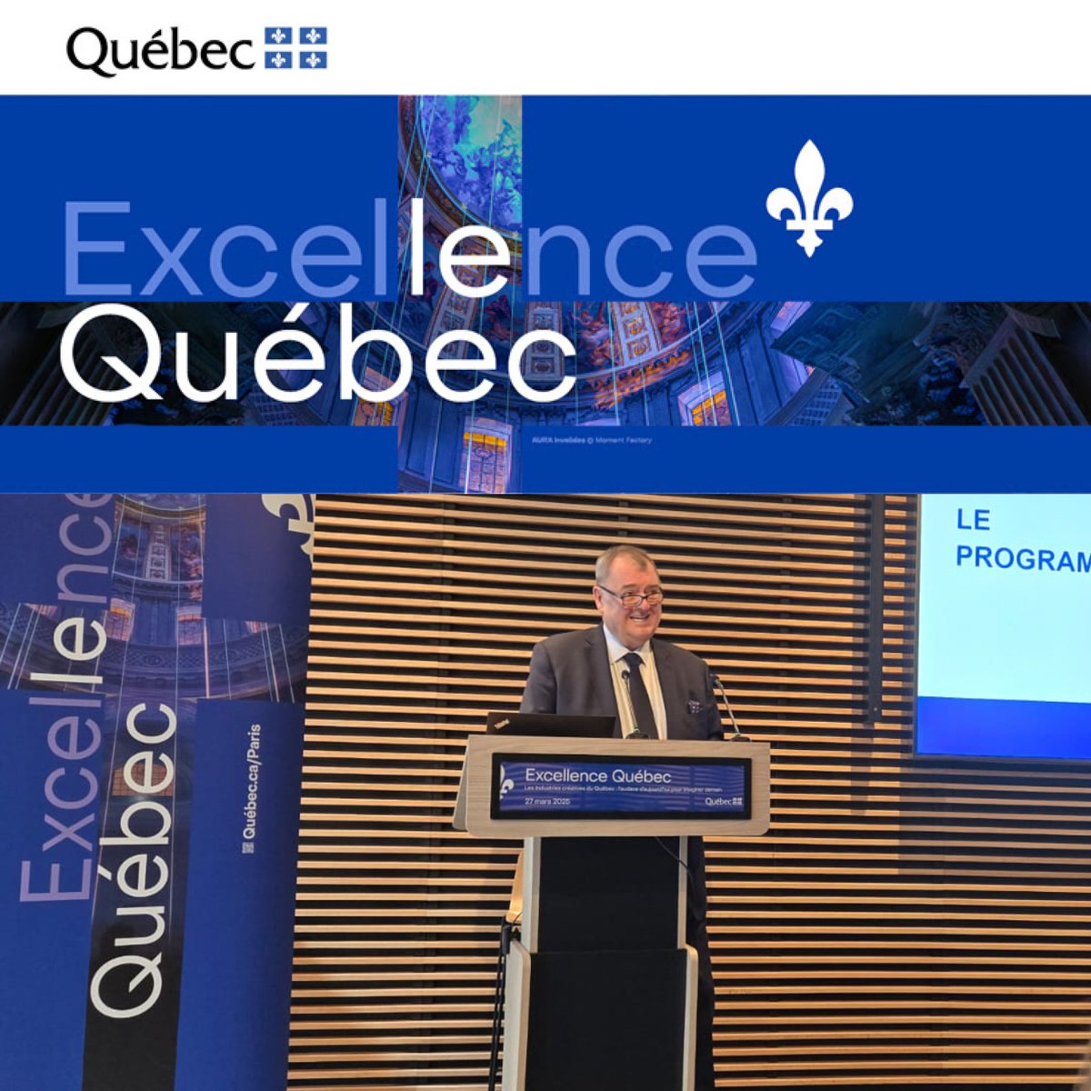 Aujourd'hui, Isabelle est à la Délégation générale du Québec à Paris (<a href="/Quebec_FR/">Québec en France</a>)!

Elle assiste à la 4e édition des Rencontres Excellence Québec, placé sous le thème Les Industries créatives du Québec : l’audace d’aujourd’hui pour imaginer demain.