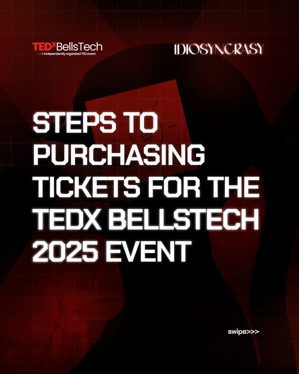 TedxBellsTech's tweet photo. Here are 7 simple steps to get your tickets for TEDx Bells Tech 2025

Click on the link to get your ticket.
https://t.co/yXy0QBqUZT https://t.co/CEcXqLsmky