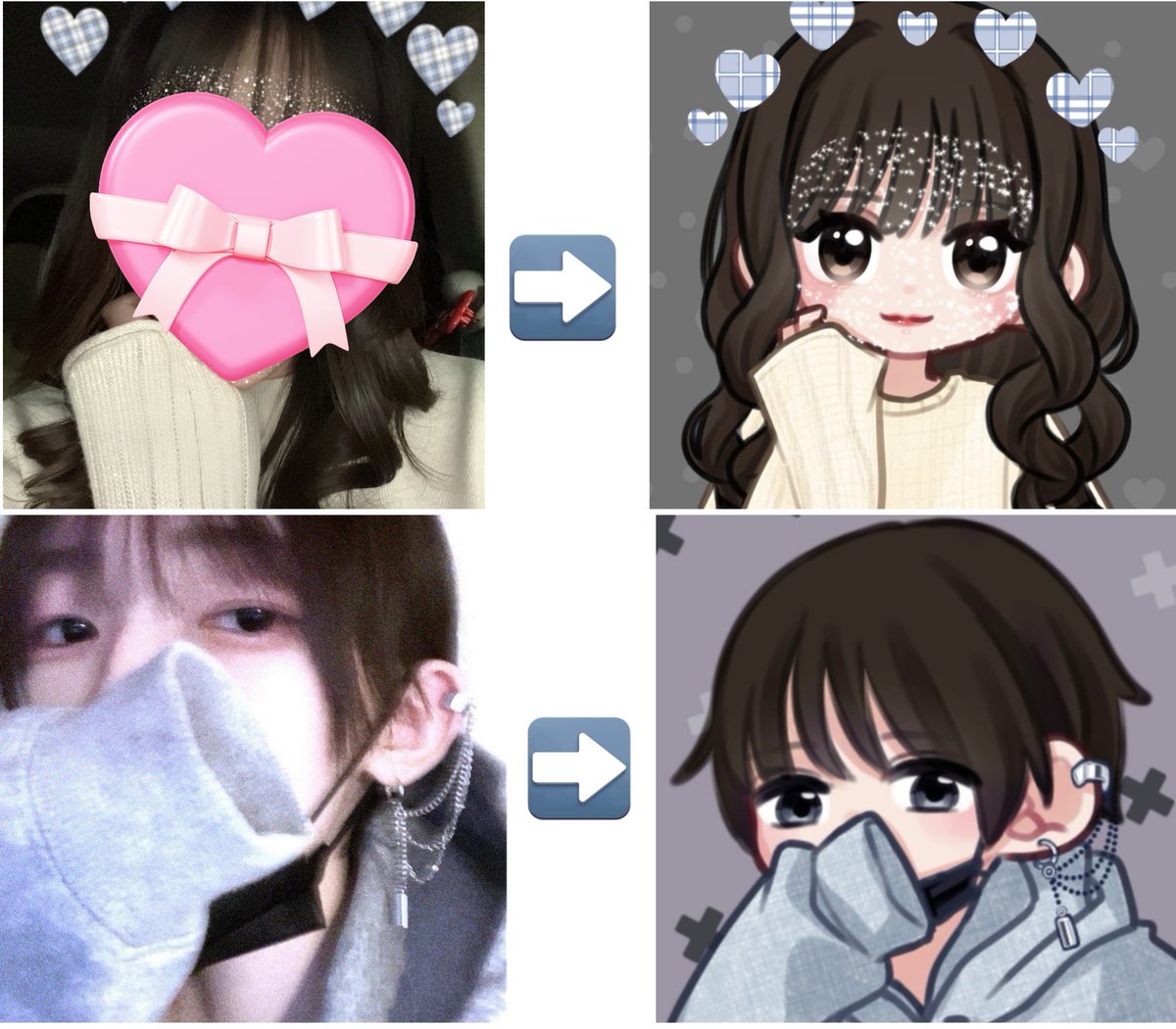 ishimiya__'s tweet photo. 写真からイラストにするやつ~楽しい~🥰🥰✨
写真お借りした美人 #_nems2
写真お借りしたイケメン #S_sakursaku https://t.co/DGpT2BsSIX