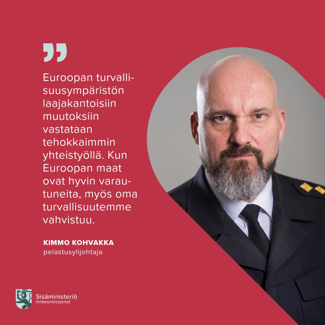 EU-komission julkaisema varautumisunionistrategia viitoittaa EU:n turvallisuuden vahvistamista koskevaa työtä seuraavien 5 vuoden ajan.

Euroopan on kyettävä varautumaan kaikenlaisiin uhkiin.

🔗 Pelastusylijohtaja <a href="/KimmoKohvakka/">Kimmo Kohvakka</a>​n kolumni: intermin.fi/-/varautuminen…

#varautuminen