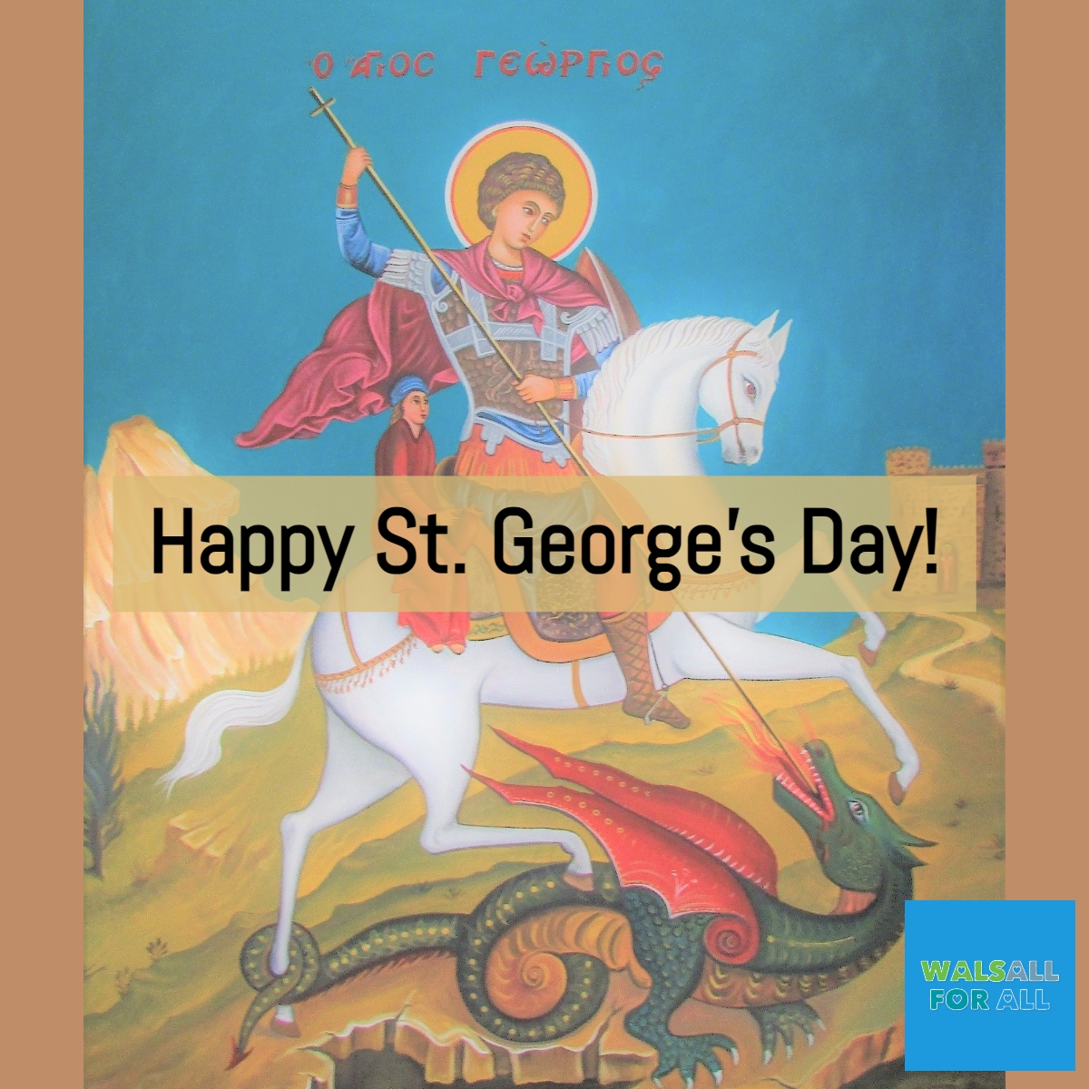 walsallforall's tweet image. Happy St. George's Day to everyone who celebrates #WalsallForAll #StGerogesDay #PatronSaint #Christianity #England #Ukraine #Ethiopia #Georgia #Catalonia #Aragon #LaDiadaDeSantJordi