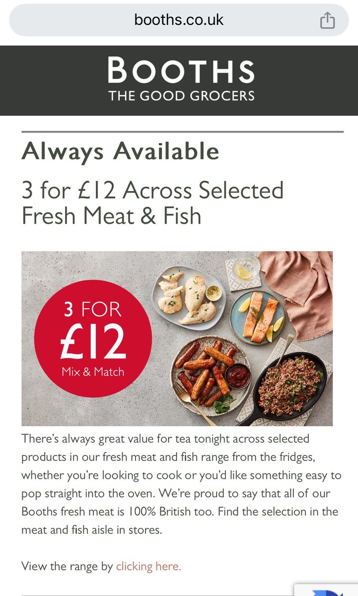 madness4charity's tweet image. Hey @BoothsCountry your email for deals shows 3 for £12 but when you click ‘view range’ it says 3 for £15. I much prefer the 3 for £12