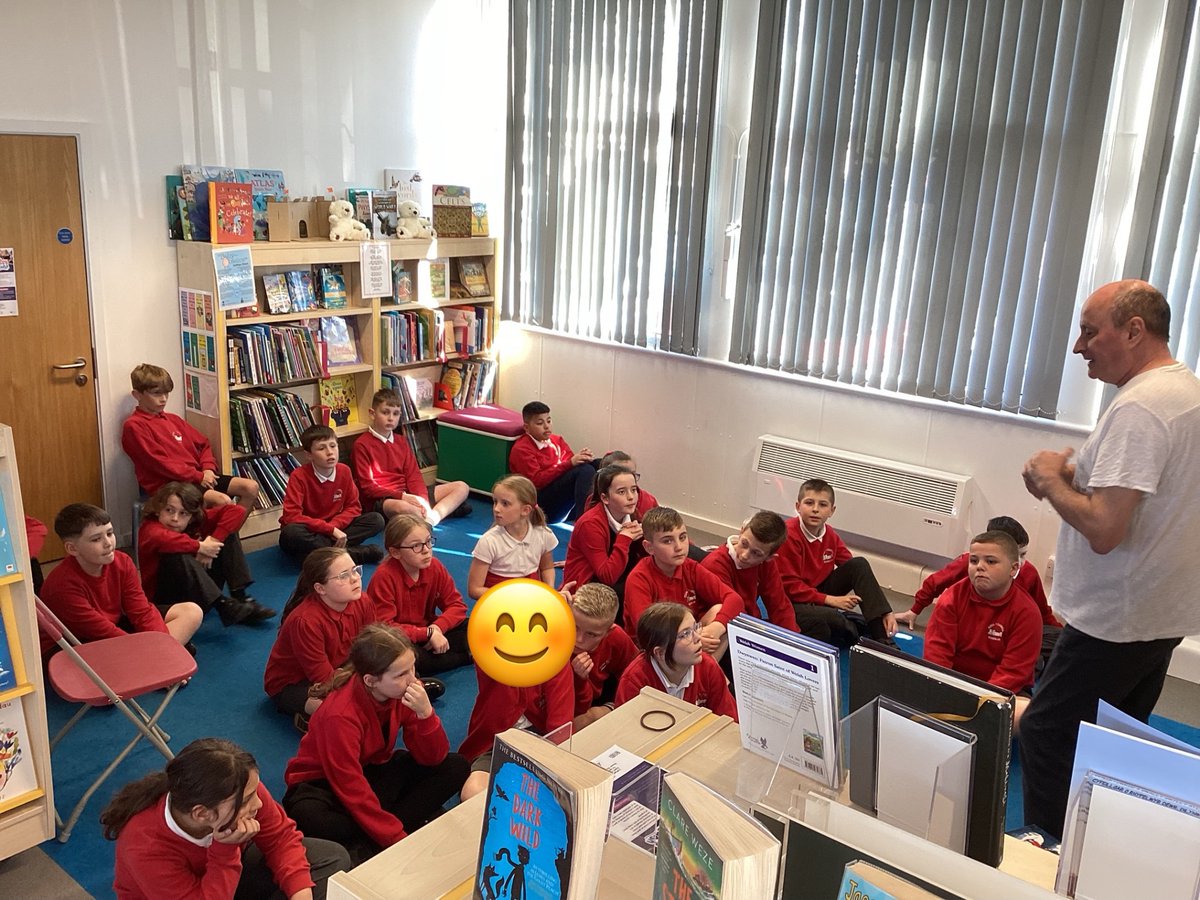 Ysgol y Castell (@ysgolycastell) on Twitter photo Blwyddyn 5 enjoyed their trip to Rhuddlan Library to meet the local author Damian Harvey. They had a wonderful time, listening to him talk about writing books, how he became an author and thoroughly enjoyed listening to his poems and stories. Diolch <a href="/DenbsLibs/">Denbighshire Libraries</a> Blwyddyn 5 enjoyed their trip to Rhuddlan Library to meet the local author Damian Harvey. They had a wonderful time, listening to him talk about writing books, how he became an author and thoroughly enjoyed listening to his poems and stories. Diolch <a href="/DenbsLibs/">Denbighshire Libraries</a>