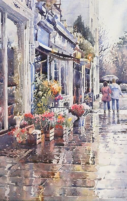 fraveris's tweet image. Cheltenham. Rain in the Morning.
Robert Goldsmith.
Watercolour