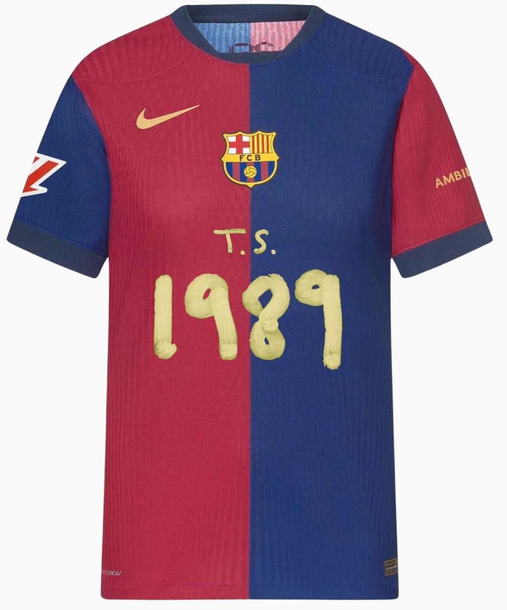 Forca_Fcb's tweet photo. FC Barcelona x Taylor Swift 👕 https://t.co/uh7Ii6kcRV