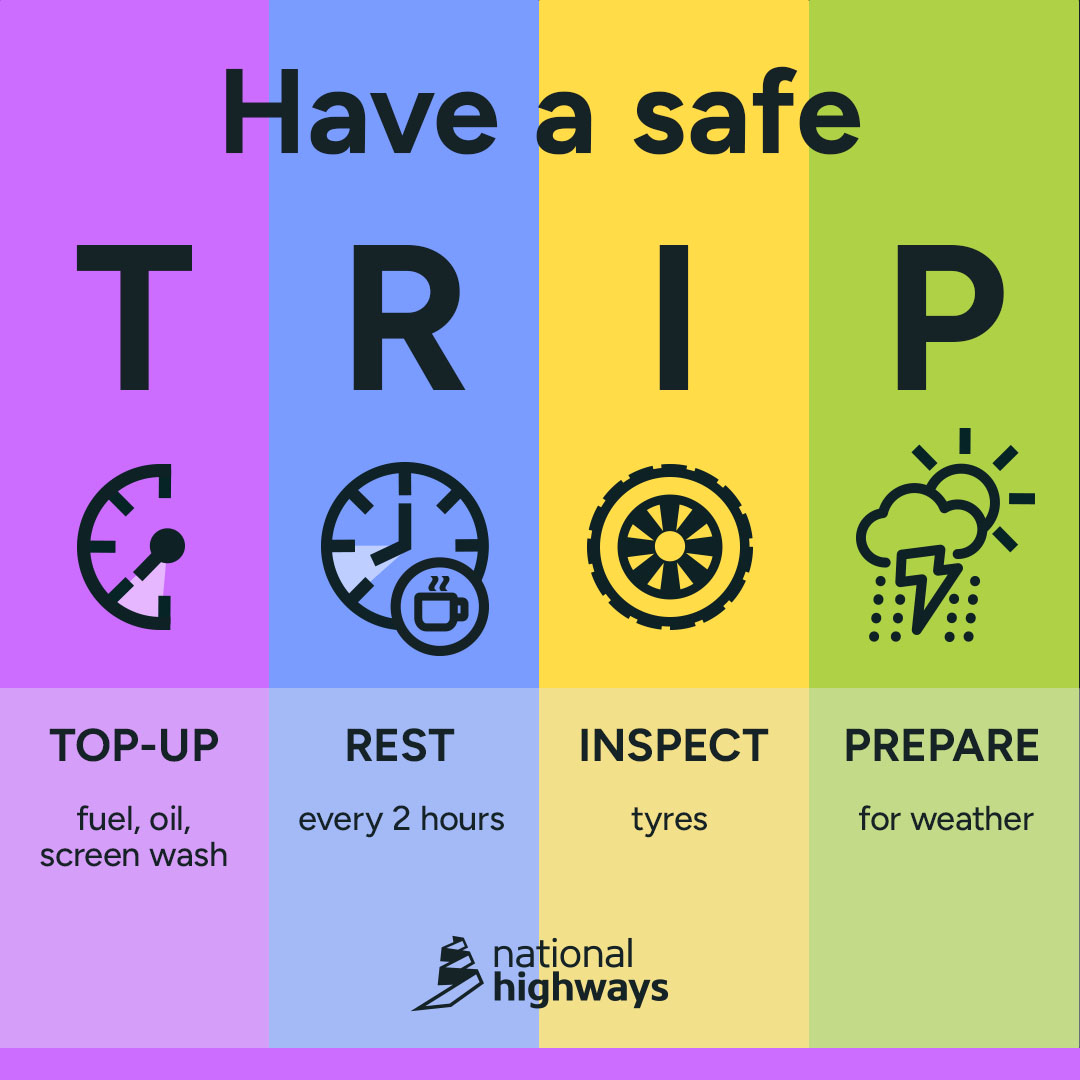 Birmingham Resilience (@bhamresilience) on Twitter photo Heading out and about today? Have a safe T.R.I.P 🚗🛣️
For more advice, follow <a href="/HighwaysWMIDS/">National Highways: West Midlands</a> 💪 Heading out and about today? Have a safe T.R.I.P 🚗🛣️
For more advice, follow <a href="/HighwaysWMIDS/">National Highways: West Midlands</a> 💪