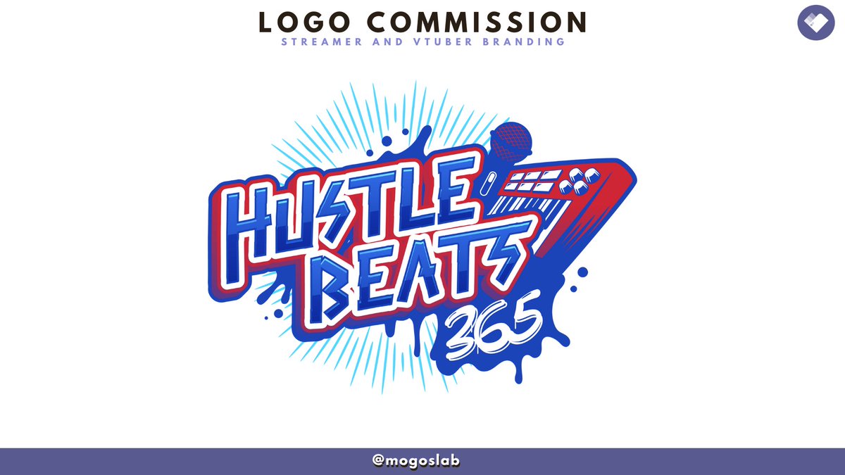 Beats theme logo design for @/hustlebeats365