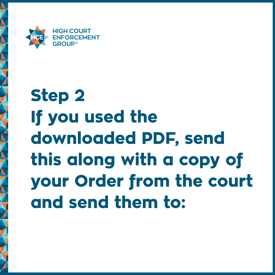 High Court Enforcement Group tweet media
