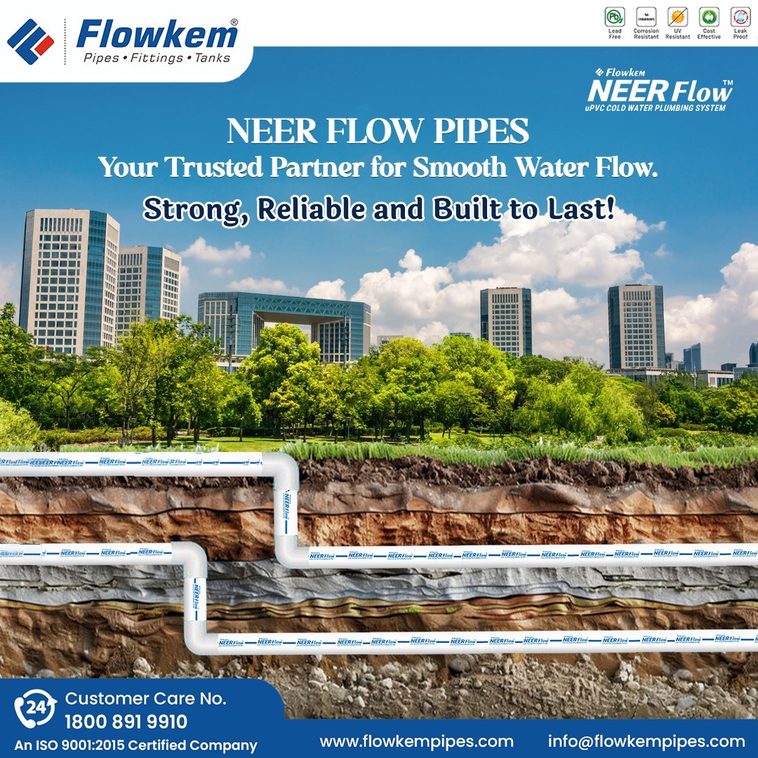 Flowkem1's tweet image. ✅ Lead-Free
✅ Corrosion &amp;amp; Chemical Resistant
✅ Leak-Proof
✅ Cost-Effective

🔧 Strong, Reliable, and Built to Last – Even in the Toughest Terrain!

📞 24x7 Customer Support: 1800 891 9910
🌐 Visit: flowkempipes.com

#Flowkem #NeerFlow #PlumbingSolutions #uPVCpipes