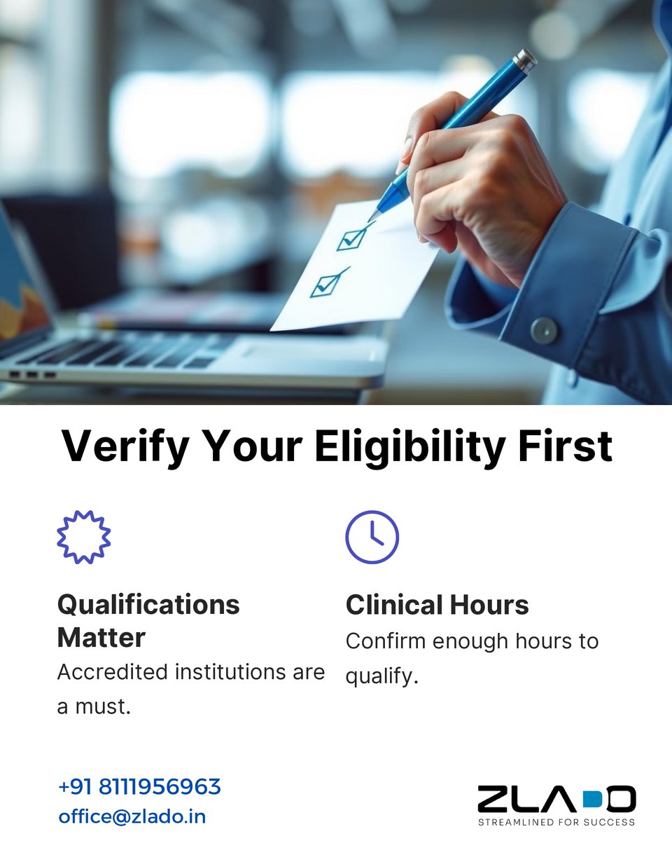 ZladoOffice's tweet photo. Avoid These Common Mistakes in Your DHA Licensing Process! 

Getting your DHA license is crucial in your healthcare career, but small mistakes can lead to significant delays! Many professionals face setbacks due to missing documents, eligibility miscalculations, and last-minute applications. To stay on track:

Double-check all required documents (attested degrees, experience letters, passport copies).
Verify your eligibility. Don’t assume your qualifications automatically meet DHA standards.
Complete Dataflow verification early; it can take months!
Prepare well for the DHA Prometric exam using official guides and mock tests.

Need help? DM us or comment below! Let’s make your DHA licensing journey smooth and stress-free. 

+91 8111956963
office@zlado.in

hashtag#DHALicensing hashtag#HealthcareDubai hashtag#MedicalProfessionals hashtag#UAEJobs hashtag#DHAExam hashtag#HealthcareCareer hashtag#DubaiDoctors hashtag#NursesDubai