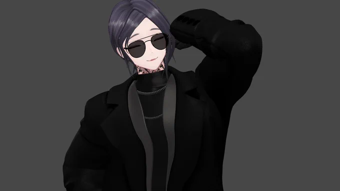 かっこいいです。ティアドロップ型サングラス、いいなぁ～