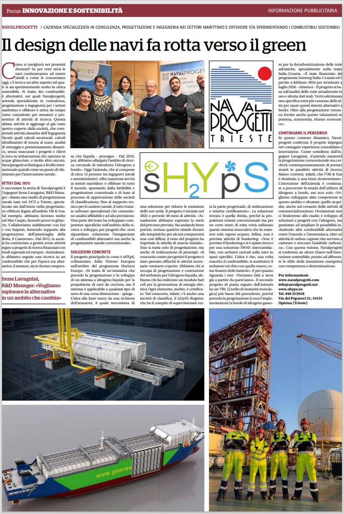 🚢 Navalprogetti is leading the green shift in shipping! Through the <a href="/ShypsP/">sHYpS Project</a> project, they're developing liquid #hydrogen propulsion systems &amp; SWAP tanks to cut emissions at sea. #Innovation meets sustainability🔗 lnkd.in/digGnAC6