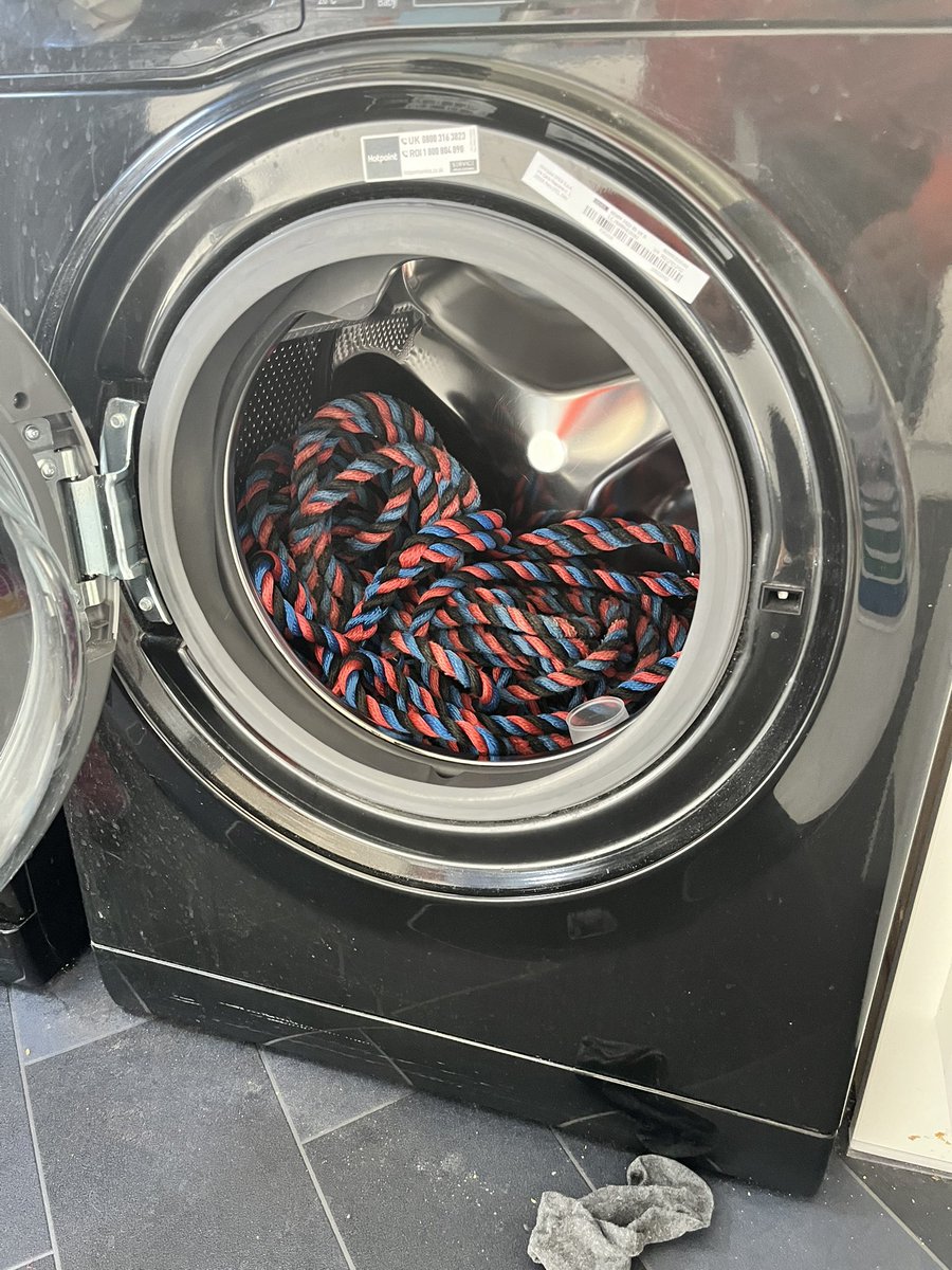 #boatsthattweet in preparation for the cruising season the ropes are in for annual wash &amp; conditioning 😁