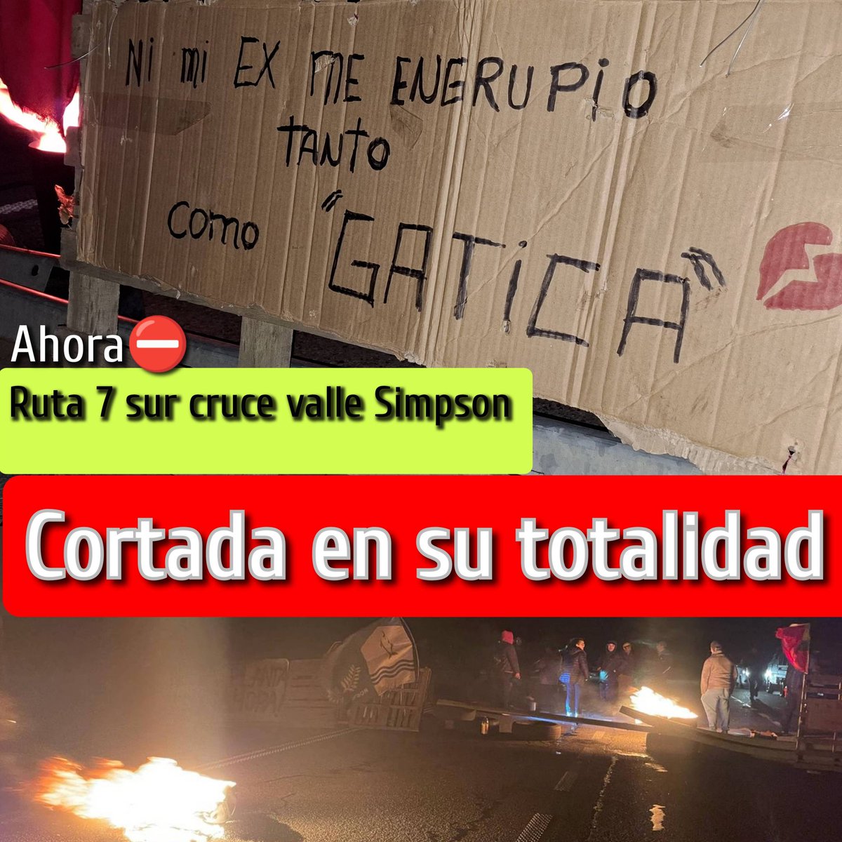 Coyhaique_Datos's tweet photo. [Ahora ⛔]
Cruce #ValleSimpson se encuentra cortado por manifestaciones de los vecinos 
Que exigen solución por el mal estado que se encuentra la planta de tratamiento del lugar.
#coyhaique 

Información en desarrollo https://t.co/fFmaFs2UaP
