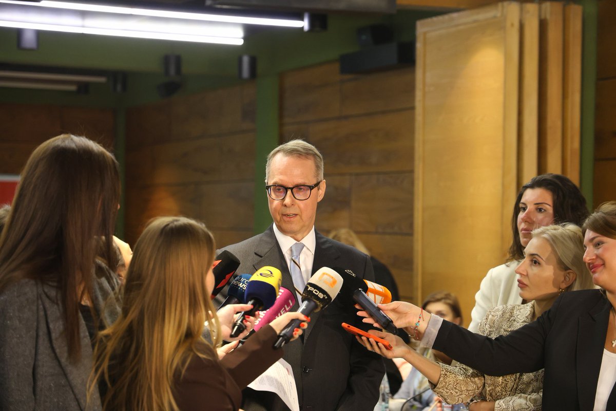 Peter Fischer (@diplo_peter) on Twitter photo 🇬🇪 Media Environment 2024 Report by <a href="/MediaVoice_Geo/">Media Voice Georgia</a> notes deterioration. At event, I said:
- Free & pluralistic media condition for joining EU
- Intimidation/violence against journalists unacceptable
- 🇩🇪 sad that 🇬🇪 is moving away from EU, has gotten way off membership course. 🇬🇪 Media Environment 2024 Report by <a href="/MediaVoice_Geo/">Media Voice Georgia</a> notes deterioration. At event, I said:
- Free & pluralistic media condition for joining EU
- Intimidation/violence against journalists unacceptable
- 🇩🇪 sad that 🇬🇪 is moving away from EU, has gotten way off membership course.