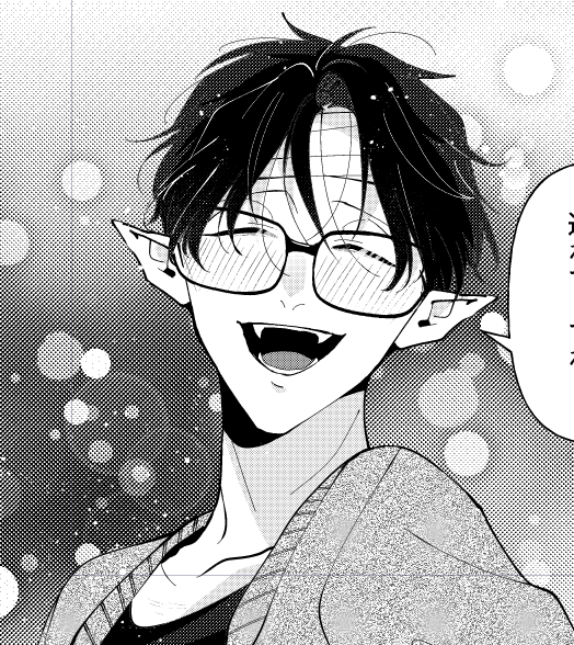 個人的趣味でメガネ付けました 