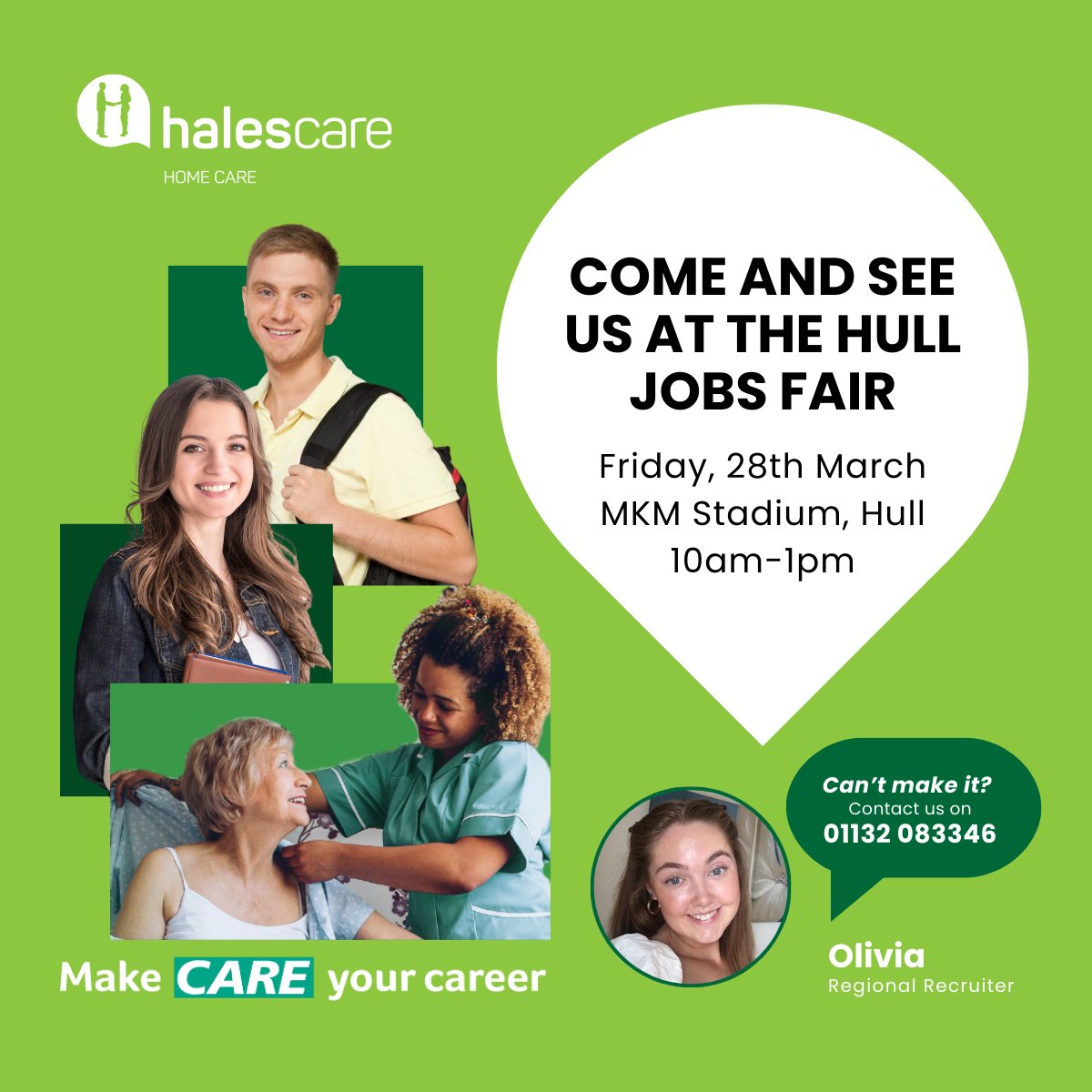Hales Home Care (@halescare) on Twitter photo 📢We're attending the Hull Job Fairs this Friday! <a href="/TheJobFairs/">Job Fairs by The Bridge</a>
Come and chat with our friendly recruitment team about the rewarding career opportunities in care. See you there!
#MakeCareYourCareer #HalesHeroes #WorkInCare #AdultSocialCare #HomeCare #CareerInCare 📢We're attending the Hull Job Fairs this Friday! <a href="/TheJobFairs/">Job Fairs by The Bridge</a>
Come and chat with our friendly recruitment team about the rewarding career opportunities in care. See you there!
#MakeCareYourCareer #HalesHeroes #WorkInCare #AdultSocialCare #HomeCare #CareerInCare