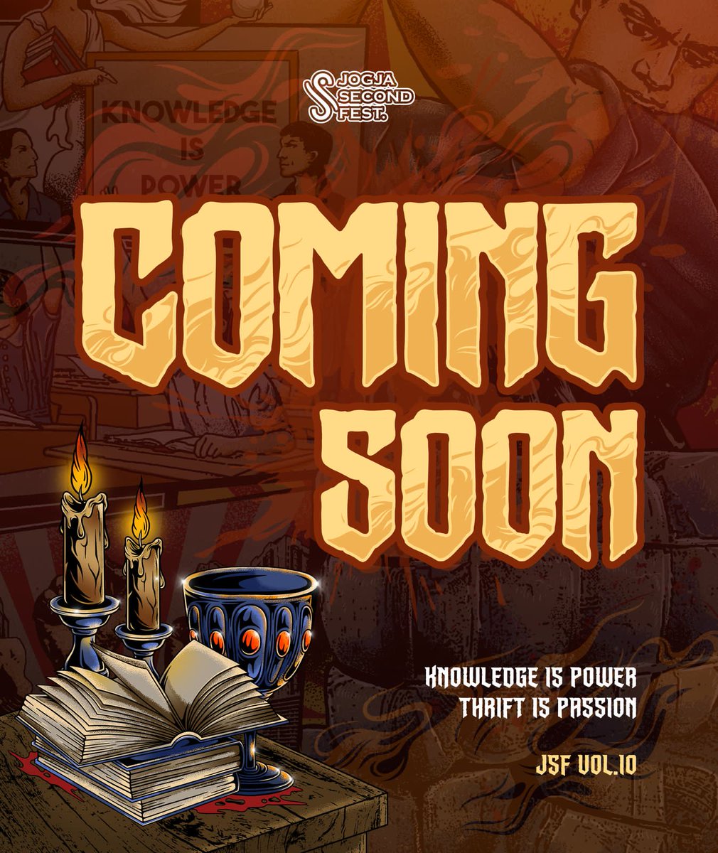 COMING SOON 👀

JOGJA SECOND FEST VOL.10
‘Knowledge Is Power, Thrift Is Passion’

Info lebih lanjut silahkan aktifkan notifikasi postingan !!