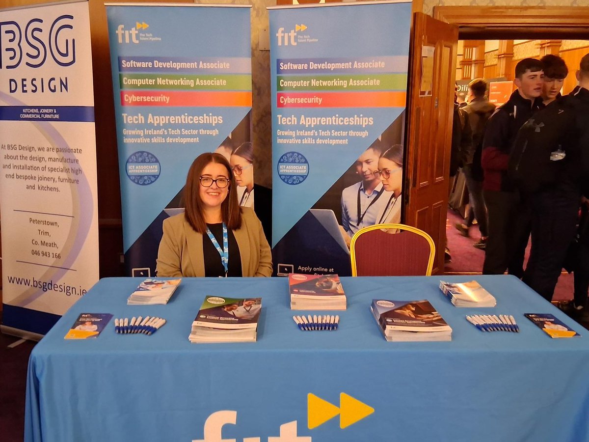 FastrackintoIT's tweet image. Are you interested in a #TechApprenticeship?

We are delighted to at the Apprenticeship Expo with @MeathChambers today🤝

Talk to our Tech Apprenticeship team, Emma &amp;amp; Clodagh about some of the exciting programmes coming up later this year and find the right career path for you🚀