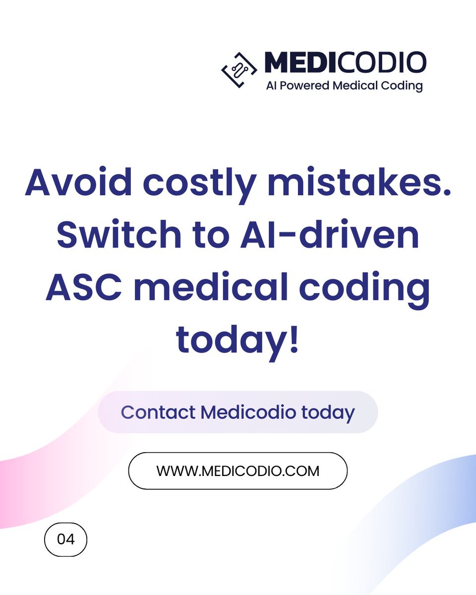 medicodio's tweet image. 💸 Billing Errors = Lost Revenue!
Fix coding mistakes, ensure compliance & speed up payments with AI.
📢 Let’s talk: bit.ly/3DXevRM
#medicalcoding #aimedicalcoding #reduceerrors #medicodio