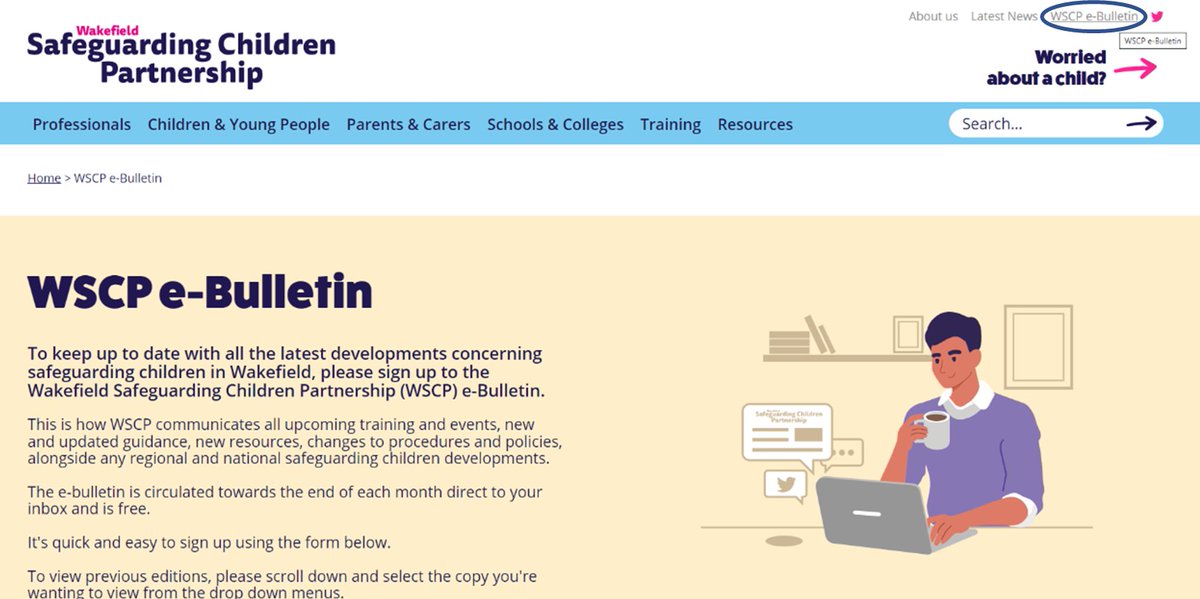 Our March edition of the e-bulletin is now available 👉 wakefieldscp.org.uk/wscp-e-bulleti…  

Our e-bulletin contains all the latest safeguarding in Wakefield including training, documentation and education updates, and much more!🤩 

Sign up below📷wakefieldscp.org.uk/wscp-e-bulleti…