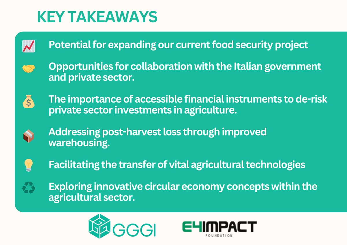 GGGIEthiopia's tweet photo. 🌱Productive talk with @E4Impact to boost #FoodSecurity in 🇪🇹!
We discussed strengthening our 'fostering food security to prevent conflict project' funded by @ItalyMFA_int  🇮🇹. We also explored potential collaborations.
Learn more about our joint project: https://t.co/avQezRytPo https://t.co/x6jAWM2gzZ