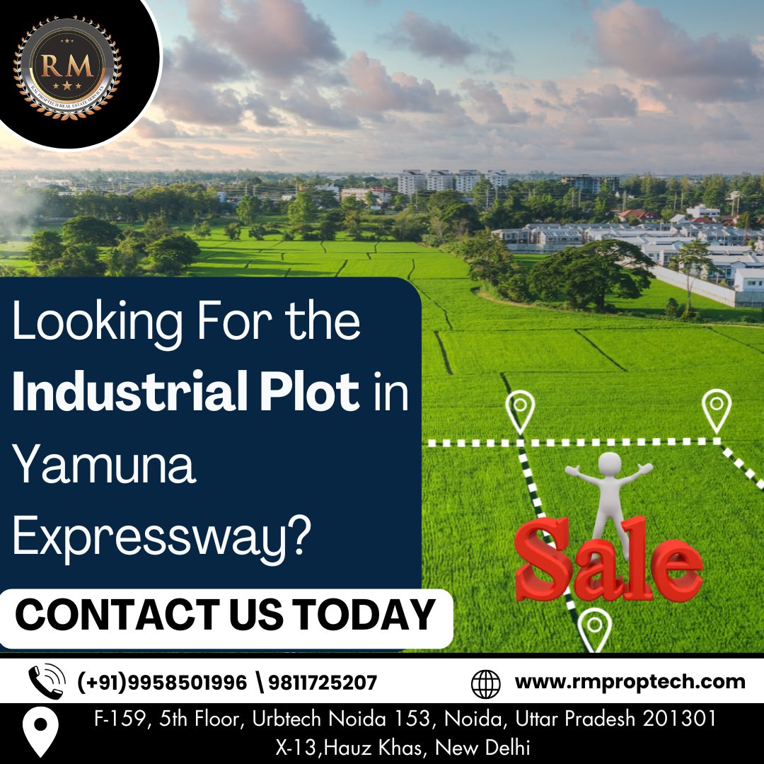 RMProptech's tweet image. Invest in Your Future with Prime Industrial Plots at Yamuna Expressway!

Looking for the perfect industrial plot in a high-growth zone?

📞 Contact Us Today!
📍 R.M Proptech – Your Trusted Real Estate Partner
📲 +91 9958501996 | 9811725207
-
#YamunaExpressway #IndustrialPlot