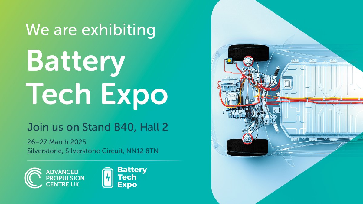 Advanced Propulsion Centre UK (@theapcuk) on Twitter photo Can you believe it is already Day 2 of <a href="/batterytechexpo/">Battery Tech Expo Events</a> 2025?
โณ Missed us yesterday? You can still come say hi to our team on stand B40 and find out about how we can support your next project ๐๐ Can you believe it is already Day 2 of <a href="/batterytechexpo/">Battery Tech Expo Events</a> 2025?
โณ Missed us yesterday? You can still come say hi to our team on stand B40 and find out about how we can support your next project ๐๐
