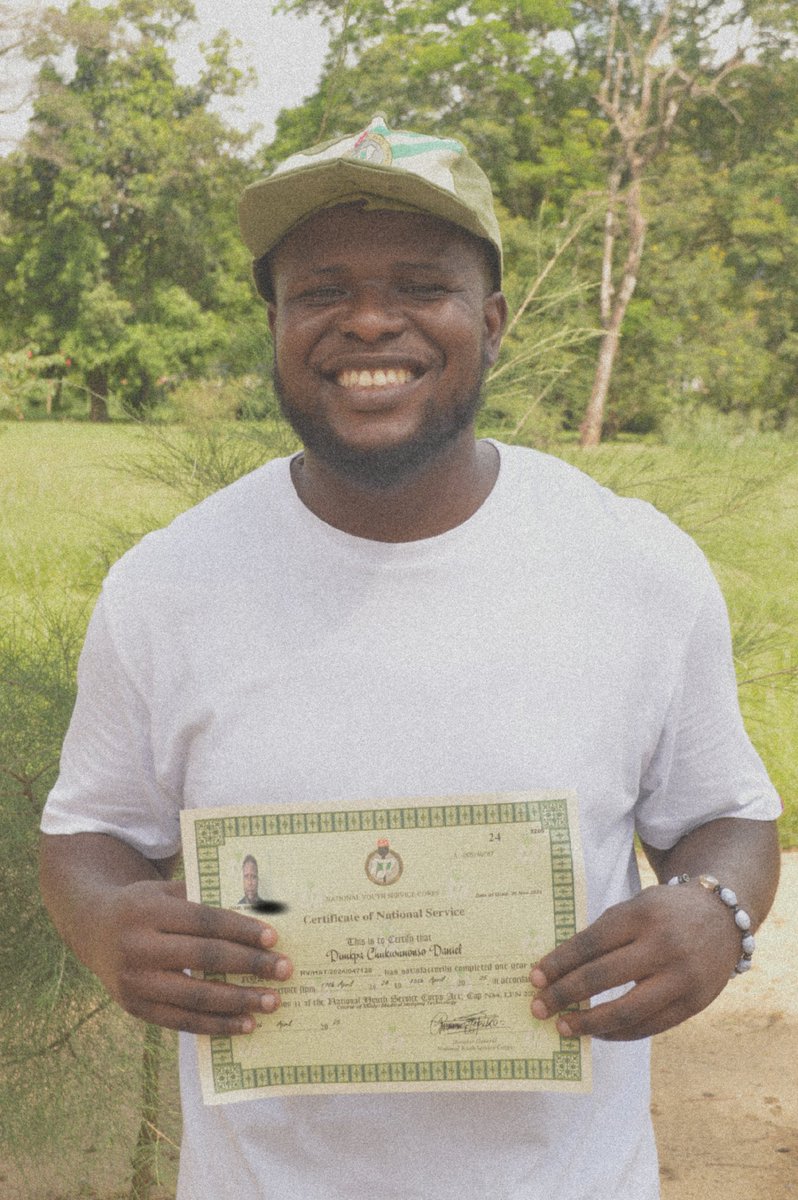 Danicc_musik's tweet photo. Congratulations to me..
Unto the next..
π¦
#riverscorper #NYSC #nyscpop https://t.co/Uq8f1gylzo