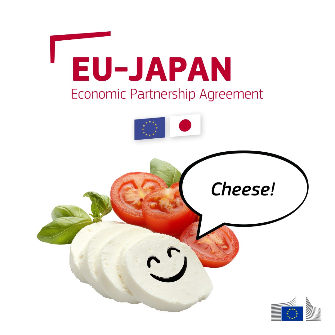 Say cheese 🧀

Japan, the biggest cheese importer in the Asia-Pacific, has a taste for quality. 

Thanks to the EPA between the 🇪🇺-🇯🇵, Belgian cooperative Milcobel 🇧🇪 is meeting that demand.

More on this dairy success story 👉 europa.eu/!n7nmmf