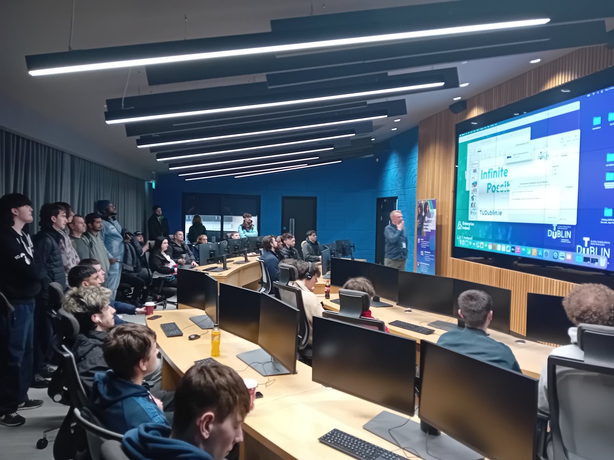 BrayInstituteFE's tweet image. Pictured are BIFE computing students at a recent visit to the School of Informatics & Cybersecurity Blanchardstown Campus. Thanks for the very enjoyable and informative visit. #computingeducation #computers #plc #furthereducation #bifecourses