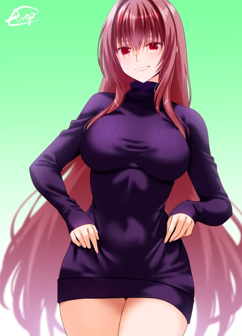 縦セタスカサハ師匠の限界チャレンジ☆ちょっとずつ上に…!穿いているのか穿いていないのか!み、み、見え---…#FGO 