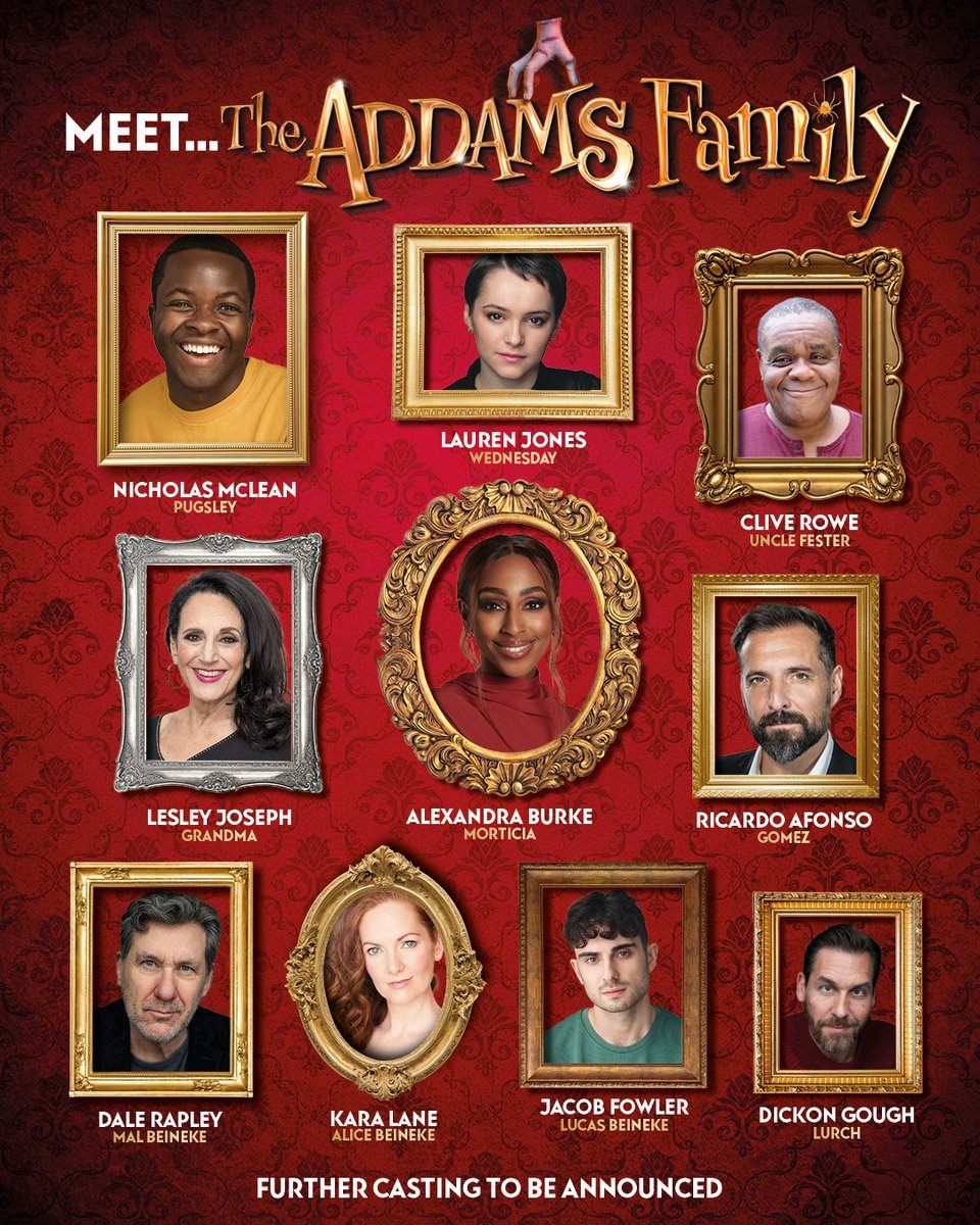 MEET THE FAMILY 👻
Don’t miss #TheAddamsFamilyMusical on tour this summer!
#TheAddamsFamilyMusical #AddamsFamily