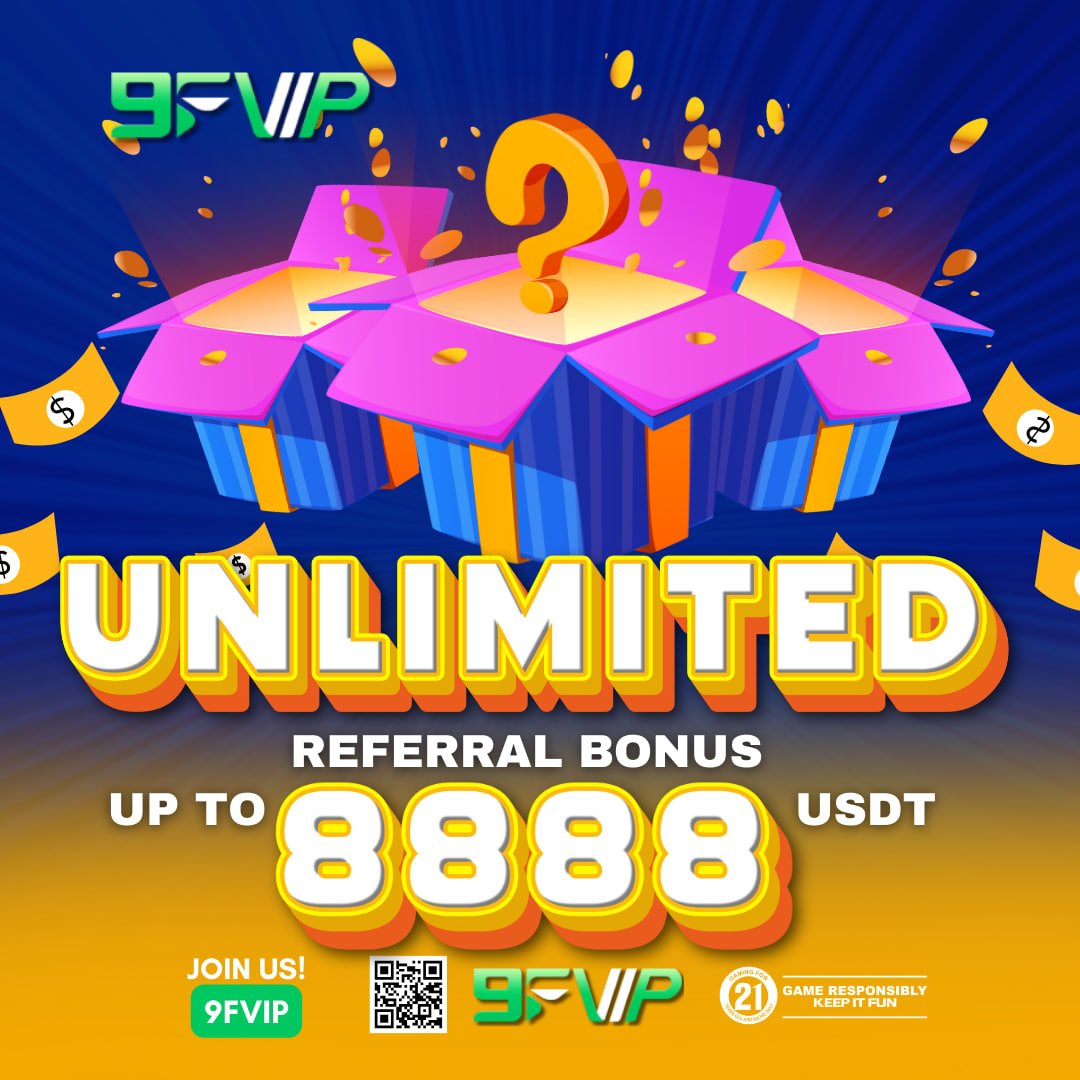 9F_Fun's tweet photo. 🔥 UNLIMITED REFERRAL BONUS – EARN UP TO 8,888 USDT!
✅ Earn Up to 8,888 USDT! 💰
✅ Unlimited Referrals = Unlimited Rewards! 🚀
✅ Easy Money – Invite, Play, and Get Paid! 🎉
🔗 Invite Now 👉  9F VIP https://t.co/TDAWBWHTsc 💸
📩 9F VIP Customer Service https://t.co/ntvWSHogG1💬 https://t.co/wYXB8QWNaD