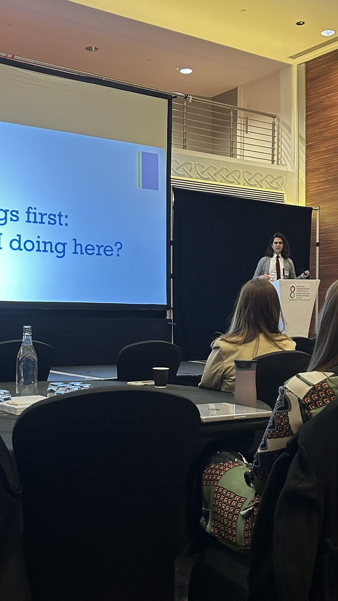 Attending the <a href="/ResearchWales/">Health and Care Research Wales</a> Faculty showcase with <a href="/OwenHughes42/">Owen Hughes</a>.  Grateful for the invite to showcase our research. Kicking the day off is a talk on research impact. Inspiring talk by Prof Melendez-Torres.

#ResearchWalesFaculty #beatingAML