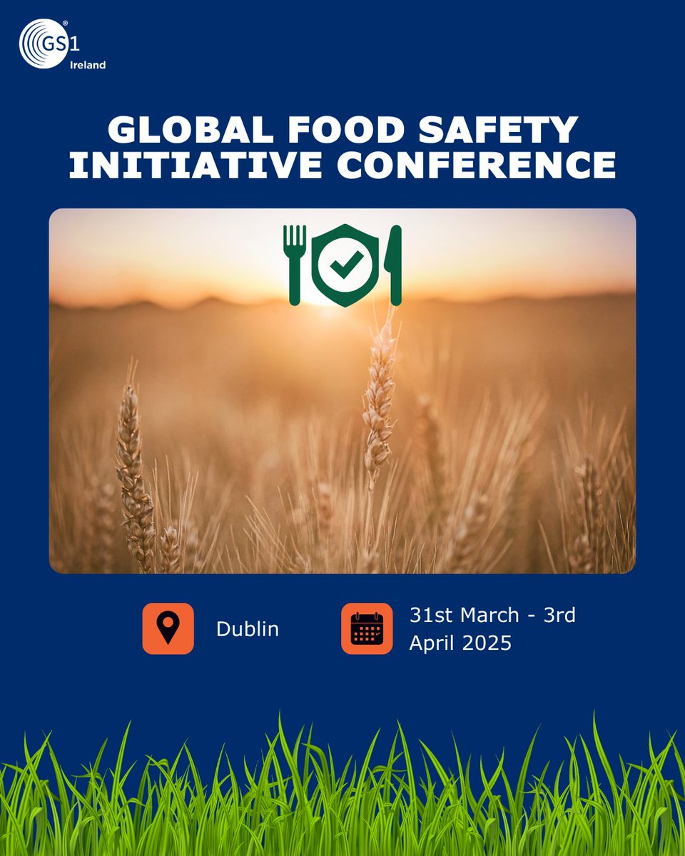 The Consumer Goods Forum: The Global Food Safety Initiative Conference comes to Dublin next week 🌎 

From 31st March - 3rd April, this conference will showcase the most innovative solutions and discussions in the food safety landscape 🔬