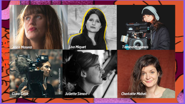 ARTEpro's tweet photo. 🎥👩🎶 Découvrez les 6 finalistes sélectionnées pour participer le 17.05 aux épreuves de "Elles comme live", premier concours de réalisation de captation live destiné aux femmes.
@ARTEfr @ARTEconcertFR @sacem #INACampus @Telerama @CnsmdParis
➡ https://t.co/f6Qi6ZJCHj https://t.co/ajYEytu6WU