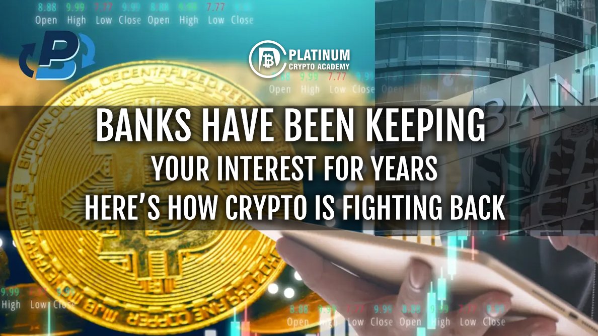 Banks Have Been Keeping Your Interest for Years – Here’s How Crypto Is Fighting Back

#Bitcoin #Cryptomarket #Crypto #CryptoProject #Cryptocurrencies  #NFTs #Ethereum

platinumcryptoacademy.com/cryptocurrency…