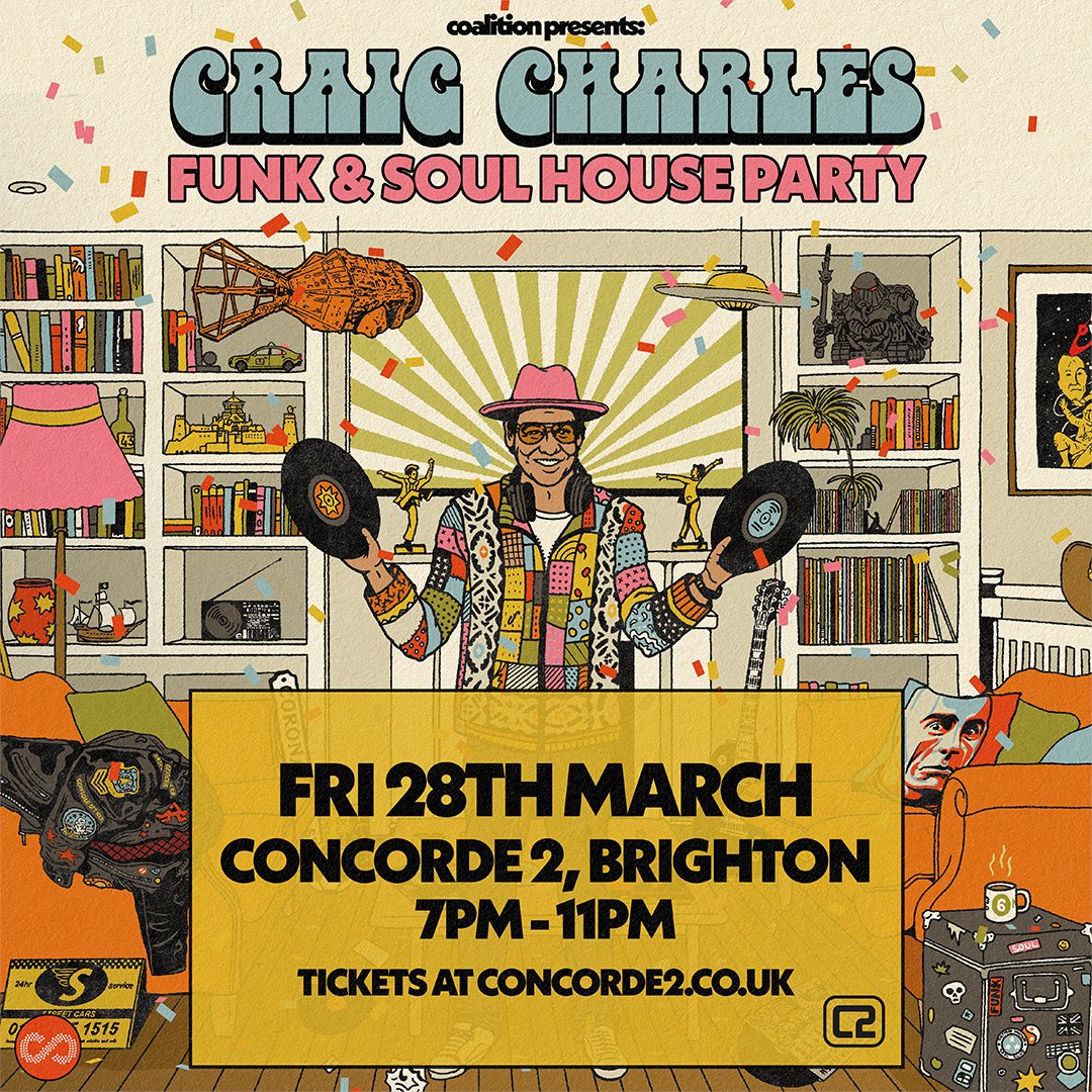 Concorde2 (@concorde_2) on Twitter photo 🪩🪩 Tonight 🪩🪩
If you are lucky enough to have a ticket for <a href="/CCfunkandsoul/">Craig Charles</a> tonight, why not stay and continue the party? The fantastic <a href="/SoulCasserole/">Soul Casserole</a> will continue the funk and soul when Craig comes off stage. 🪩🪩 Tonight 🪩🪩
If you are lucky enough to have a ticket for <a href="/CCfunkandsoul/">Craig Charles</a> tonight, why not stay and continue the party? The fantastic <a href="/SoulCasserole/">Soul Casserole</a> will continue the funk and soul when Craig comes off stage.