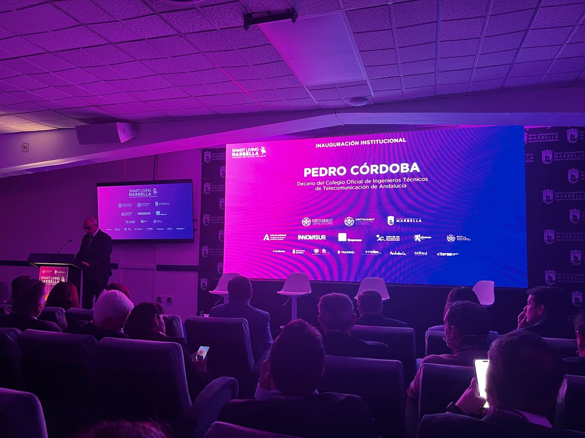 TICs ANR (@anrgit) on Twitter photo Nuestro compañero y decano del COITTA <a href="/Petercor63/">Pedro Cordoba Osta</a> inaugura el Smart Living Marbella, donde innovación y tecnología redefinen el turismo inteligente.
#SLM25 #smartliving #SomosTelecos #IoT Nuestro compañero y decano del COITTA <a href="/Petercor63/">Pedro Cordoba Osta</a> inaugura el Smart Living Marbella, donde innovación y tecnología redefinen el turismo inteligente.
#SLM25 #smartliving #SomosTelecos #IoT
