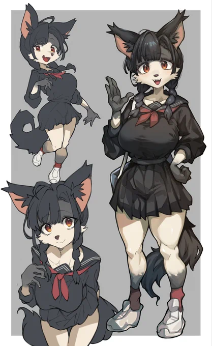うちのこ再掲左:オサゲちゃん 右:コツマちゃん 